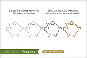 Minimal finances icons, an Outline Icon by Picture Window (Thumbnail 5 of 5)