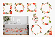 Watercolor fruits, Red apple, a Food Illustration by Daryartsy (Thumbnail 3 of 6)