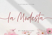 La Modesta, a Script Font by MJB Letters (Thumbnail 1 of 10)