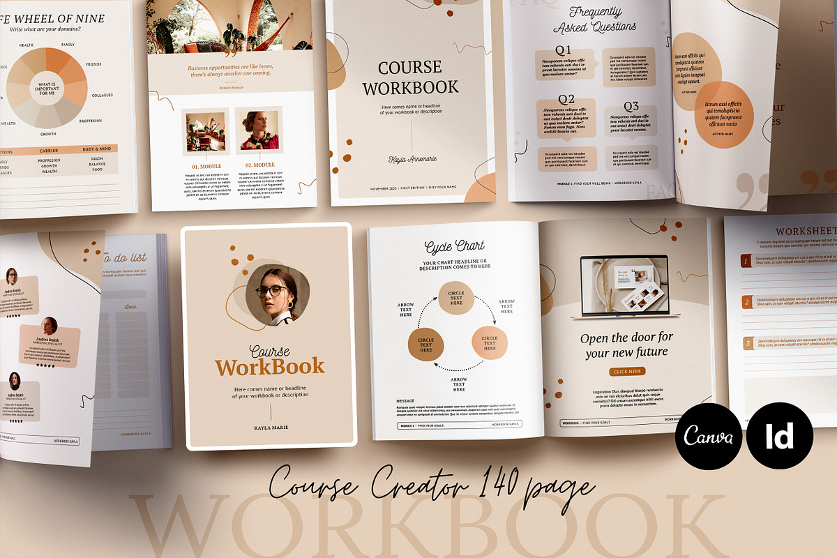 WorkBook for Course Creators  Kayla, a Magazine Template by Mirazz (Photo 30 of 30)