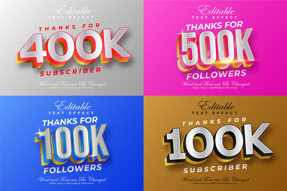 Followers Text Effect Style | Vector, a Layer Style Add-On by padilah_a (Photo 1 of 6)