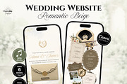 Romantic Beige Wedding Website, a Landing Page Template by Everyday Perfection (Thumbnail 1 of 12)