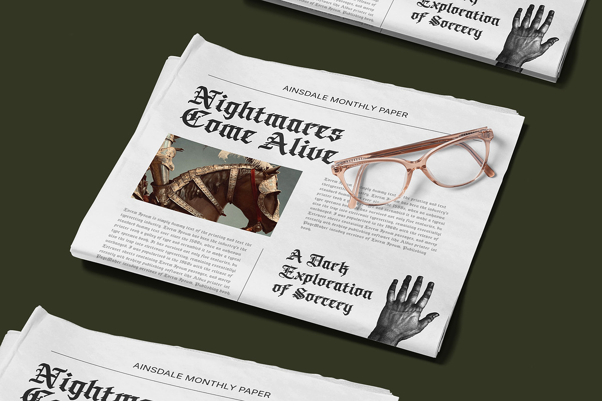 CS Morstan – Old English Font, a Blackletter Font by Craft Supply Co. (Photo 4 of 8)