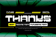 Ironga - Futuristic Font, a Sans Serif Font by QR Design Studio (Thumbnail 11 of 11)