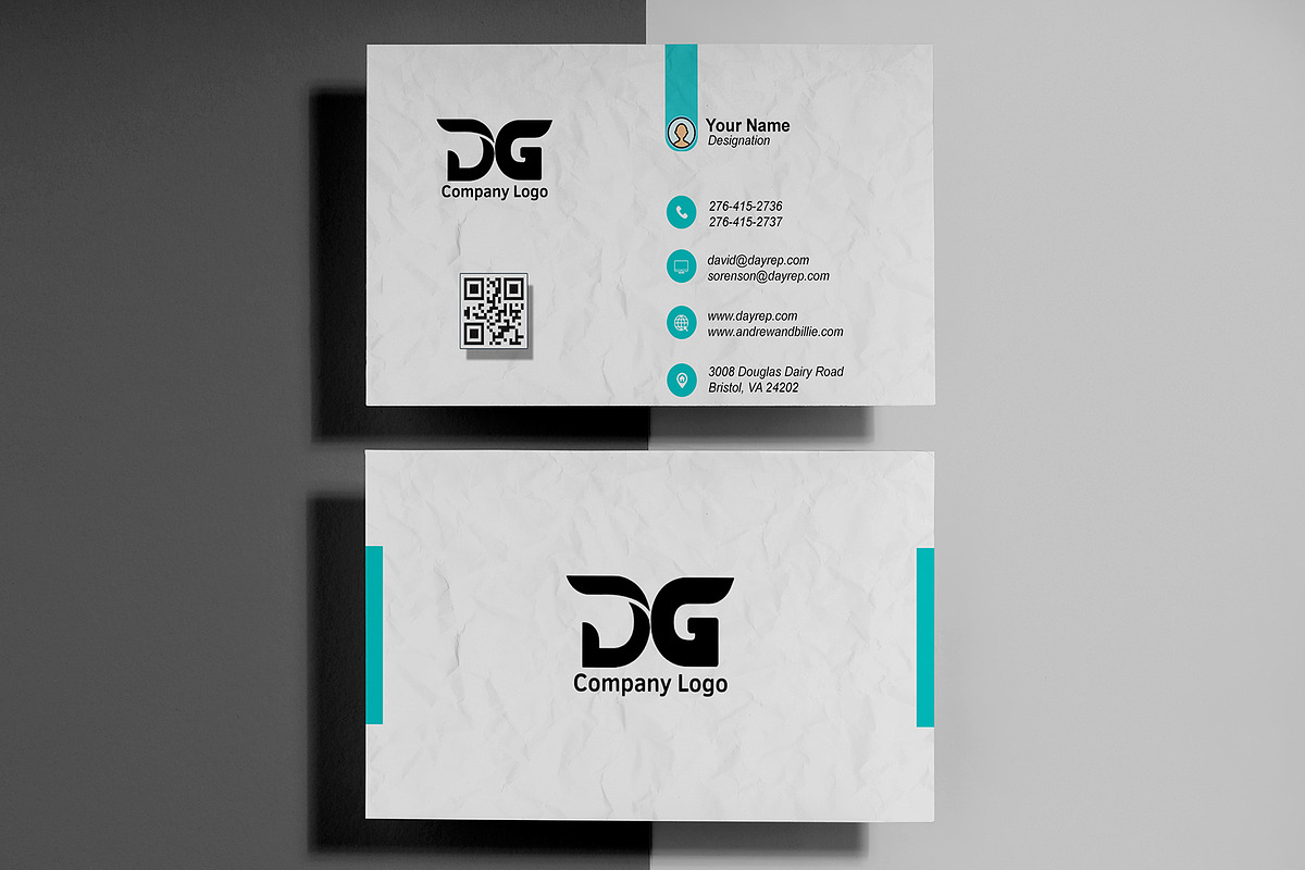 Executive Business Card PSD Template preview 2