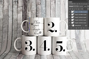 5 coffee mug mockup five cup mock up, a Cups & Container Mockup by Leo Flo Mockups (Thumbnail 3 of 3)