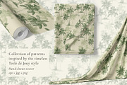 Green Palm Patterns Tropical Forest, a Decorative Illustration by Jeanna Draw (Thumbnail 4 of 14)