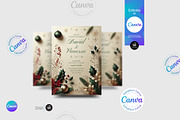 Christmas Wedding Invitation Flyer, a Flyer Template by Aam360 (Thumbnail 2 of 5)