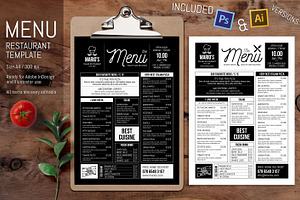 Minimal Vector Restaurant Template