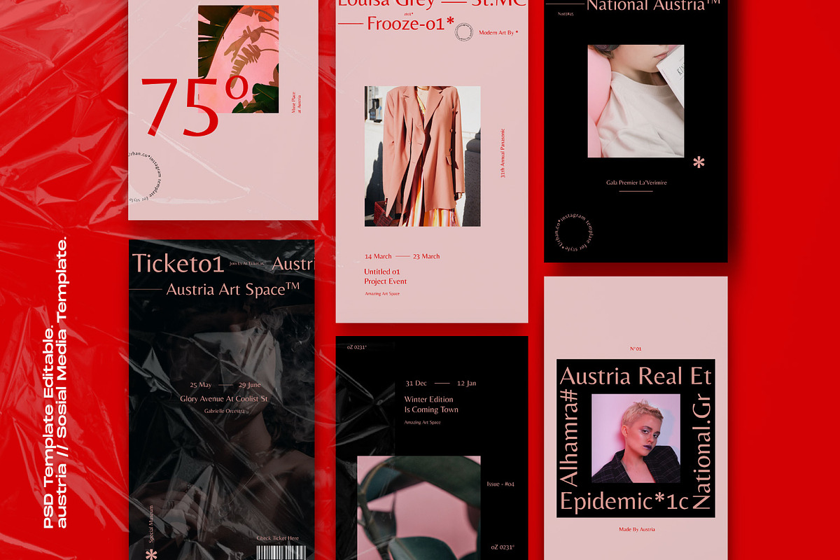 AUSTRIA - Social Media Post&Stories, a Social Media Template by Dirtytemp Studio (Photo 3 of 6)