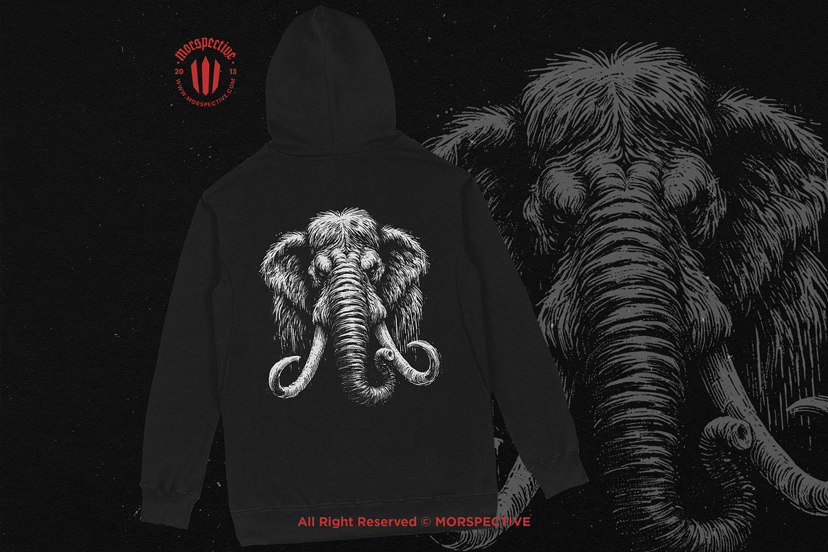 10 Bundle Dark Art Mammoth Ancient, an Illustration by Morspective (Photo 4 of 7)