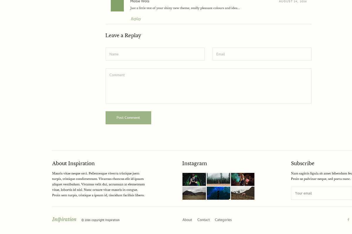 Inspiration — Lifestyle Blog PSD, a Templates & Theme by ScienteCraft (Photo 38 of 47)