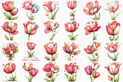 Whimsical Spring Tulip Flower Png, an Illustration by Craft Nest (Thumbnail 6 of 11)