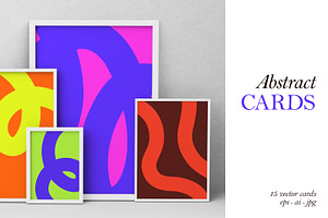 Abstract cards, posters designs set, a Decorative Illustration by Good Studio