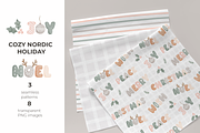 Pink Christmas Patterns & Clipart, a Pattern Graphic by tetiartline (Thumbnail 1 of 4)