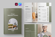 Interior Portfolio Brochure | Canva, a Brochure Template by Pixelpick (Thumbnail 1 of 9)