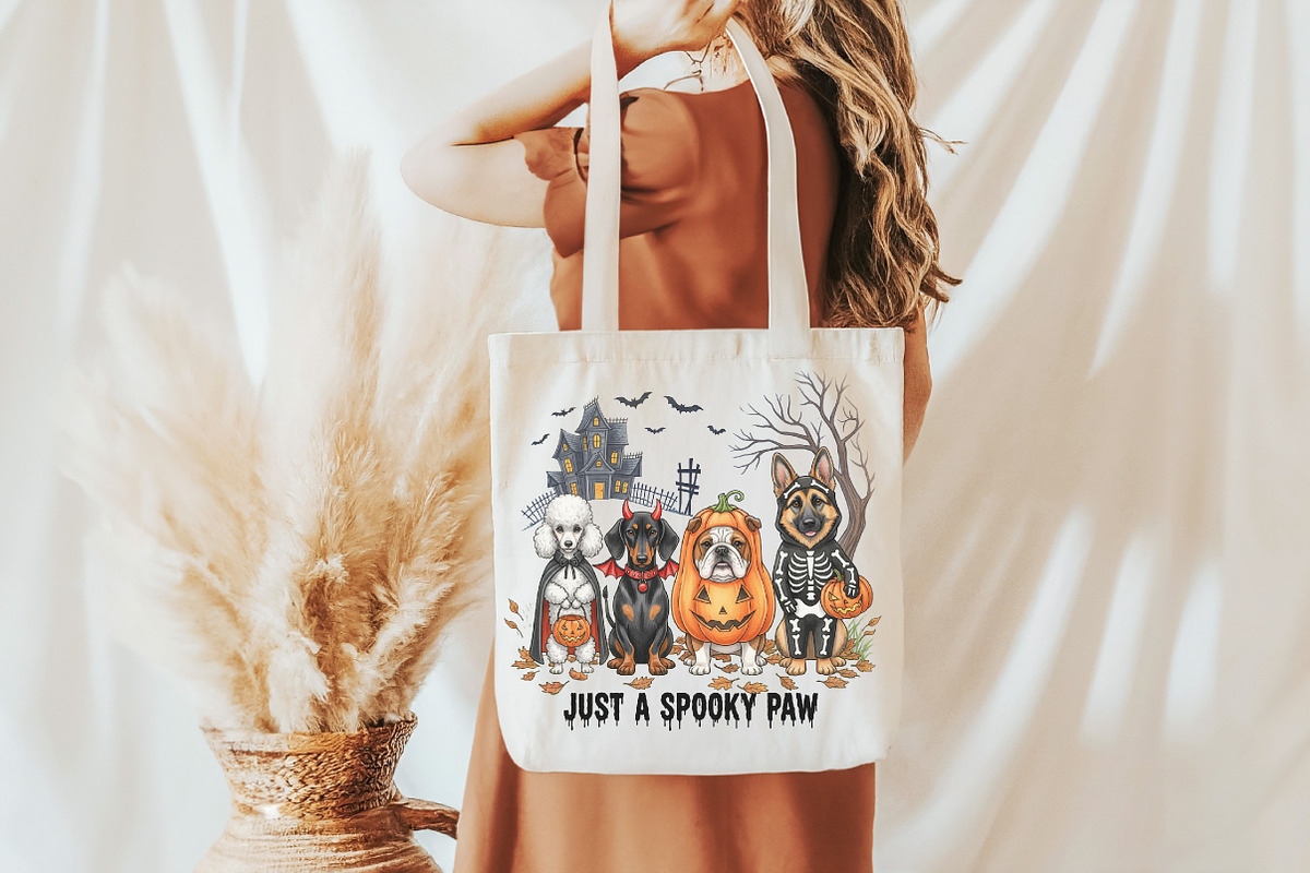 Just a Spooky Paw Png, Halloween Dog, an Illustration by DreamCafeArt (Photo 4 of 7)