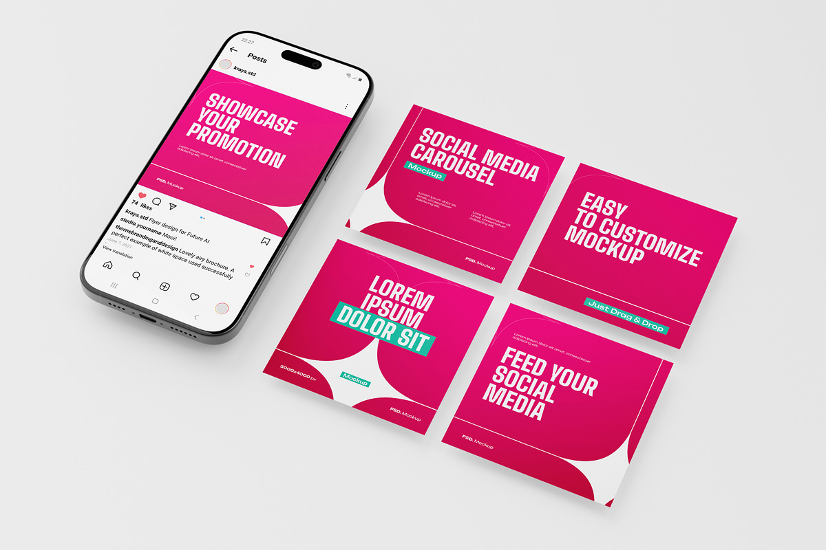 Carousel Mockup, an Advertising Mockup by Budogol Studio (Photo 3 of 4)