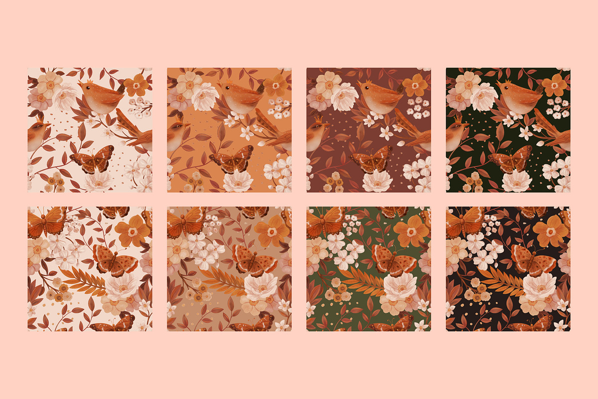 Magic Garden elements and patterns, a Pattern Graphic by Tiger and Flower (Photo 10 of 19)
