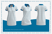 Mockup women's polo dresses, a Shirt Mockup by Irena Matiash shop (Thumbnail 2 of 4)