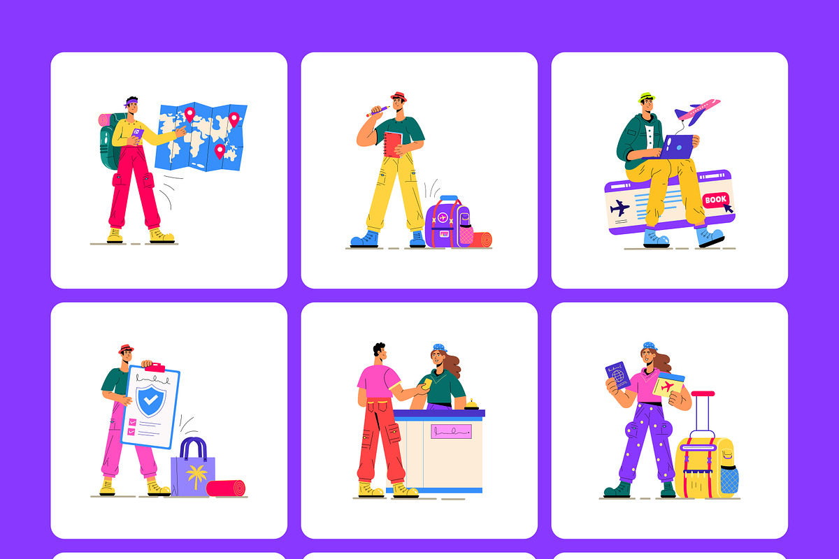 105 Animated Travel Bundle, a Transportation Illustration by Vectors Market (Photo 7 of 9)