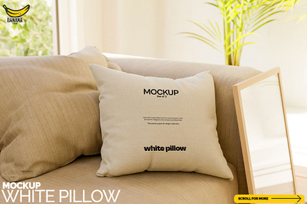 White Pillow Mockup Bundle