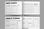 Weekly Planner Template Layout, a Stationery Template by ContestDesign (Thumbnail 3 of 5)