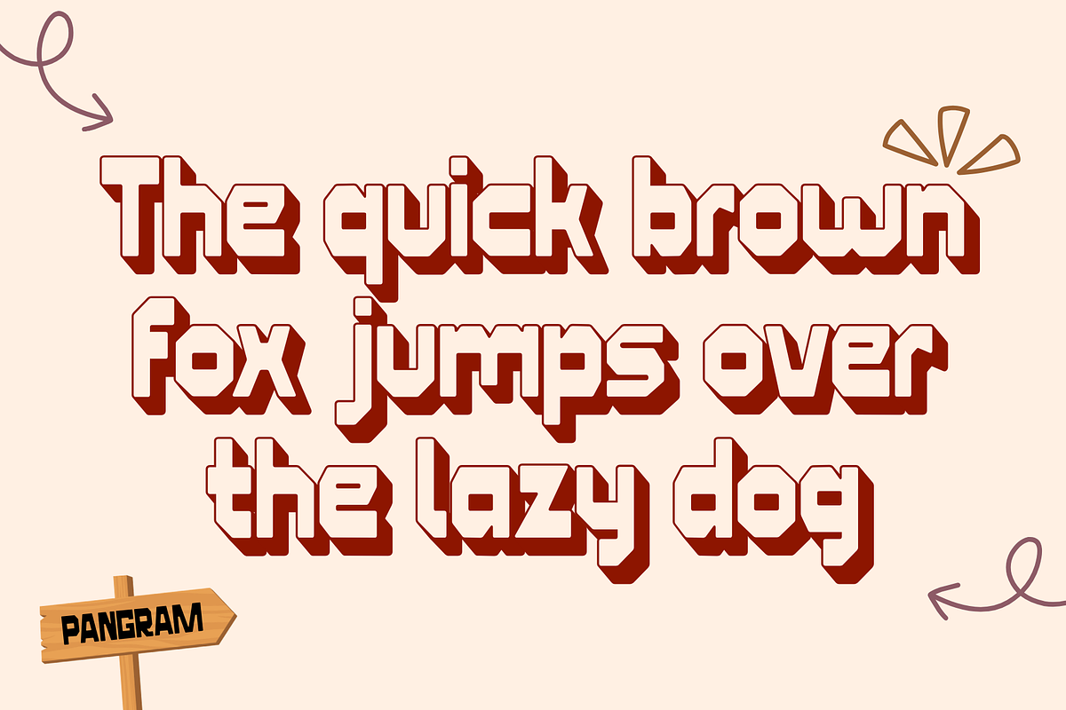Fulava - Retro Bold Extrude Font, a Sans Serif Font by Illushvara Design (Photo 4 of 12)