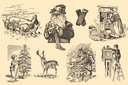 Vintage Christmas Bundle 300+, an Illustration by Retro Machine (Thumbnail 4 of 14)