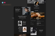 Dark Luxury Salon & Spa Template, a WordPress Template by Web Template Market (Thumbnail 1 of 9)