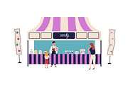 People buy sweets in candy shop, a Food Illustration by Good Studio (Thumbnail 2 of 3)