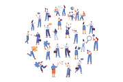 Vector People 200+ Bundle, a Person Illustration by Vector_Art (Thumbnail 21 of 28)