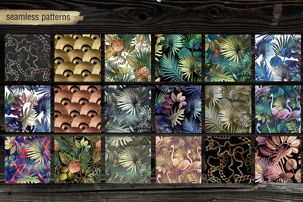 Shining tropics, a Pattern Graphic by emeraldthue (Photo 3 of 9)