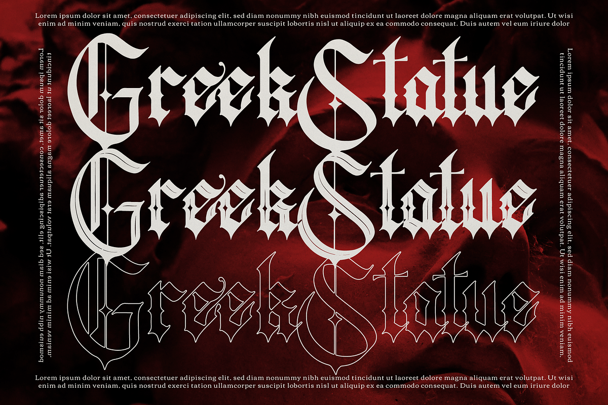 Kileydot | Blackletter Typeface, a Blackletter Font by Denustudios (Photo 4 of 12)