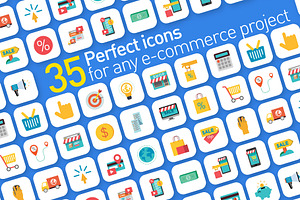 E-Commerce vector icon set
