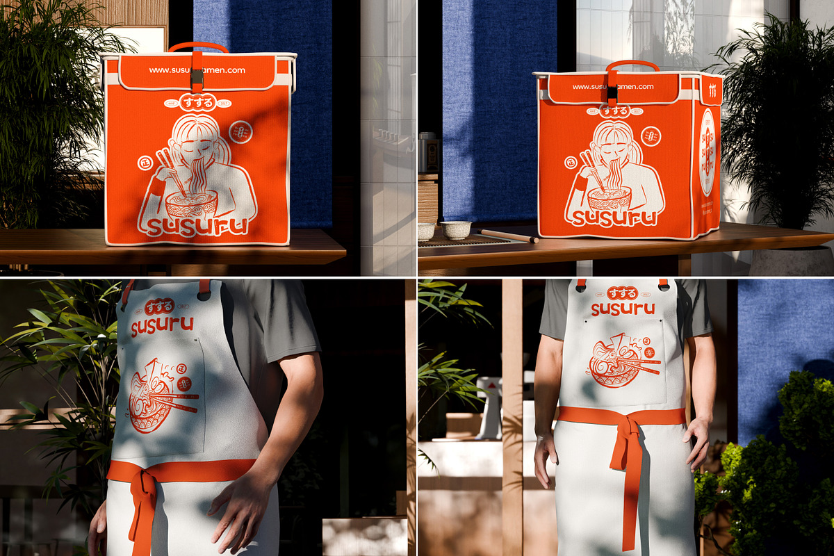36 Ramen Noodle Restaurant Mockups, a Packaging Mockup by Vitora Mockup (Photo 6 of 11)