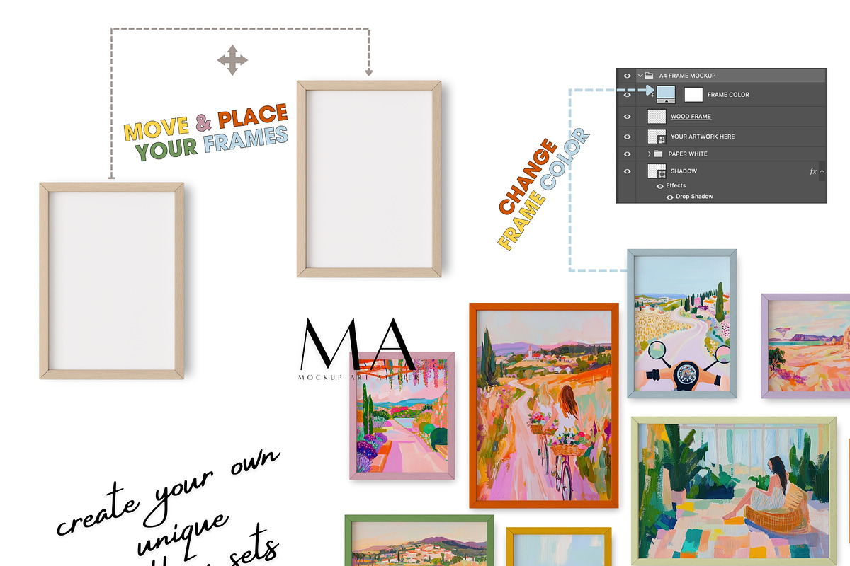 Ultimate 950+ Frame Mockup Bundle, a Household Mockup by Mockup Art Atelier (Photo 8 of 47)