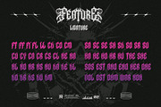 Noctyrr Heavy Metal Gothic Font, a Blackletter Font by Letterara (Thumbnail 13 of 15)