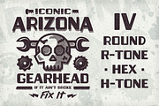 Arizonic | Vintage Futuristic Type, a Sans Serif Font by Artifact Bazaar (Thumbnail 2 of 9)