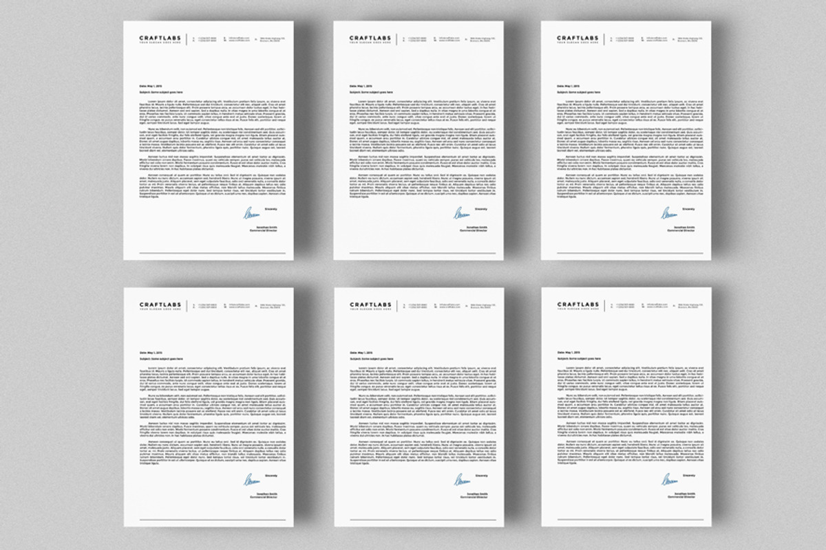 Corporate Letterhead 4 with MS Word, a Stationery Template by ND Design (Photo 4 of 5)