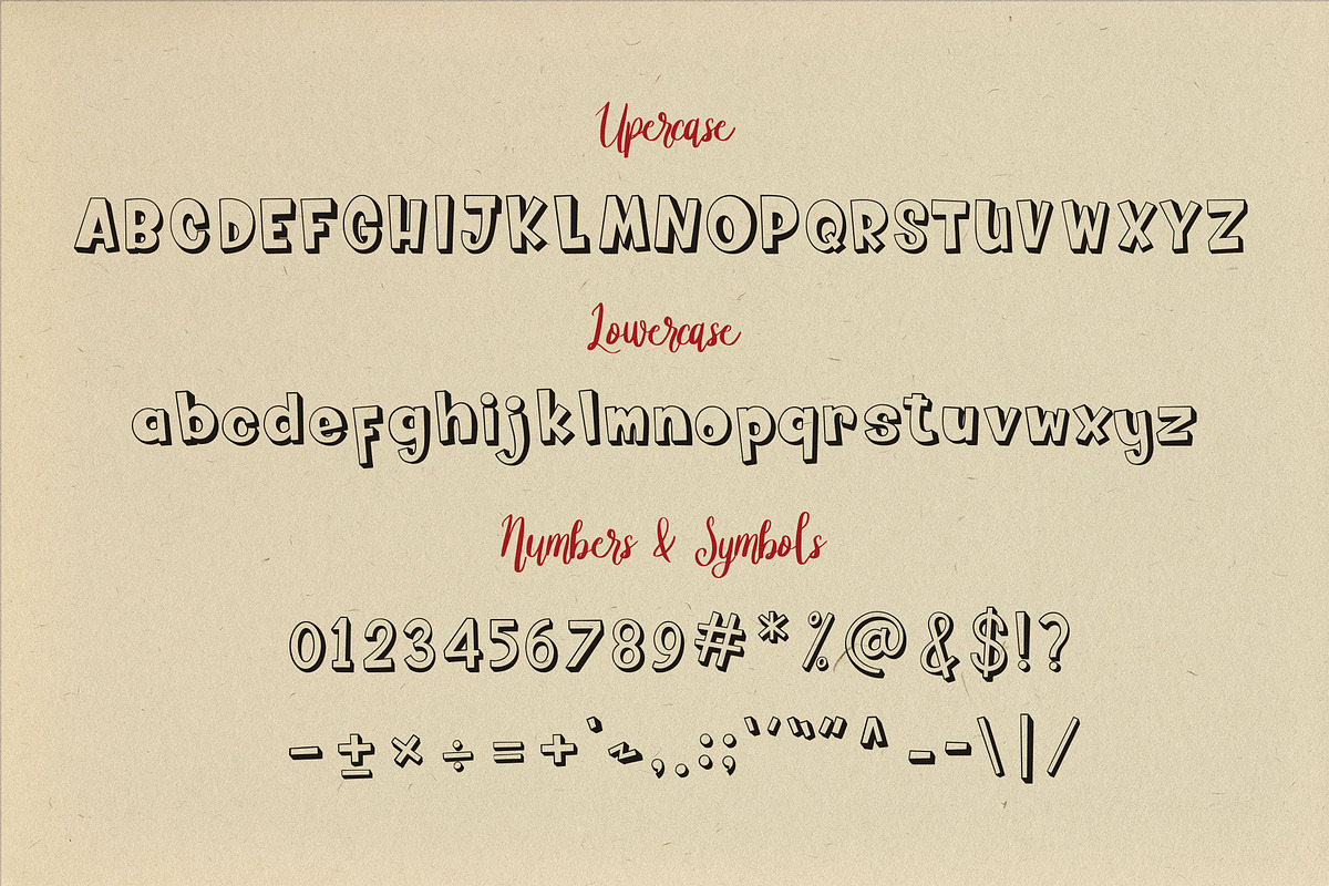 Fluffy Monsta - Cute Doodle Font, a Font by Graphiqa Studio (Photo 3 of 11)