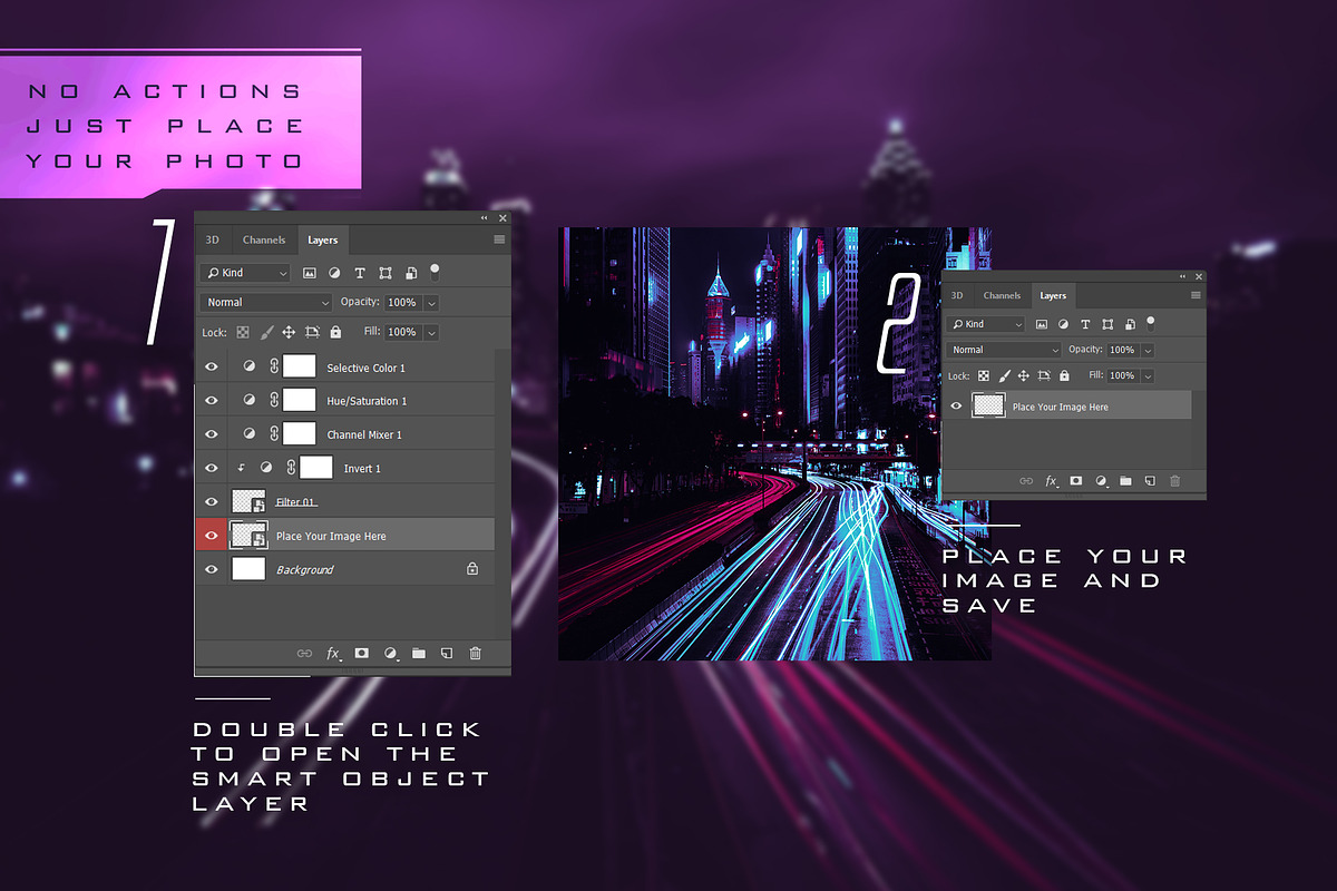 Cyberpunk | Photoshop Effects, a Templates & Theme by MDG (Photo 7 of 14)
