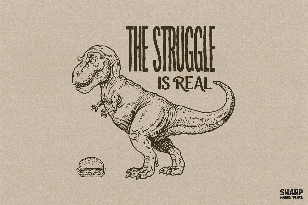 The Struggle Is Real PNG, Funny, an Object Graphic by SharpMarketplace (Photo 1 of 3)