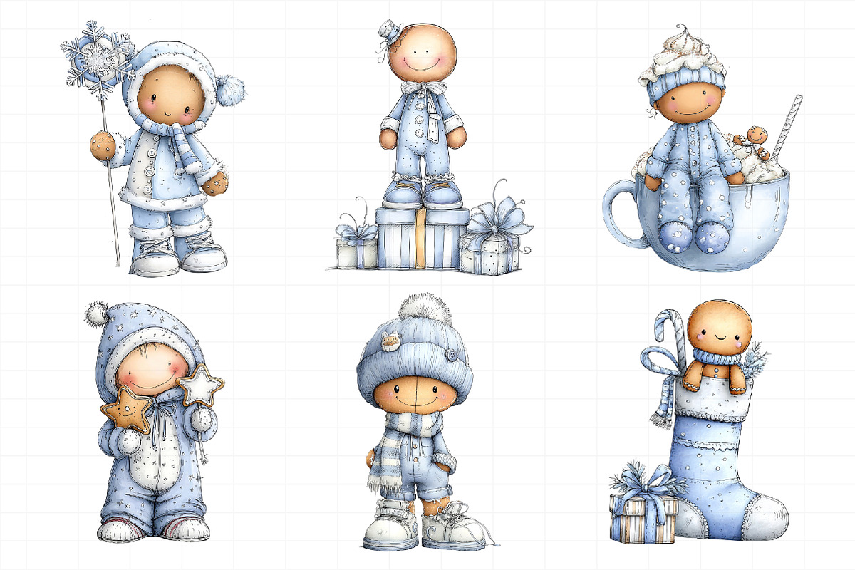 Christmas Gingerbread Man Clipart Bu, an Illustration by Daily.Designs (Photo 2 of 5)