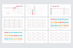 Keynote Calendar 2022 Templates