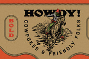 BOLD WEST - DISPLAY FONT, a Slab Serif Font by Mr. Chronos (Thumbnail 2 of 4)