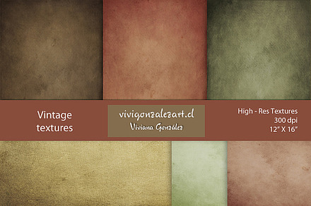 Vintage textures (12"X16")