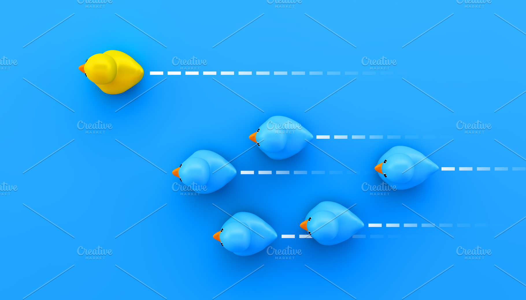 rubber ducks competition, an Abstract Photo by McLittle Stock