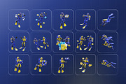 Dive Scenes 3D Character Pack, a Characters & Person 3D Model by Haps Space (Thumbnail 4 of 4)