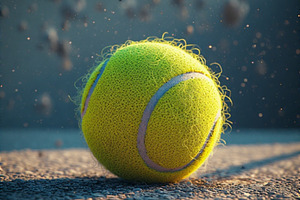 Tennis ball stock image